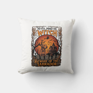 Each Day Joyful Halloween Haunted House Witch Cat Cushion