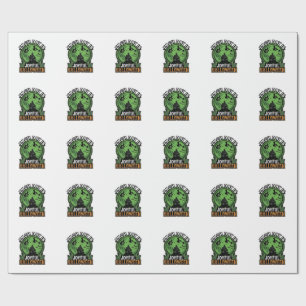 Each Day Joyful Halloween Haunted House Witch Cat  Wrapping Paper