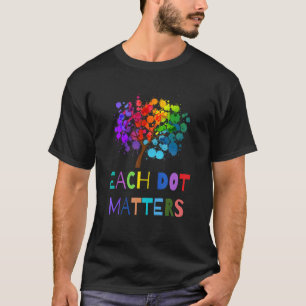 Each Dot Matters Colourful Polka Dot Unity Tree T-Shirt