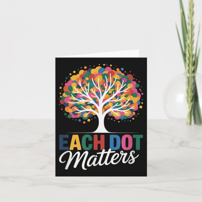 Each Dot S Polka Dots Tree  Card (Front)