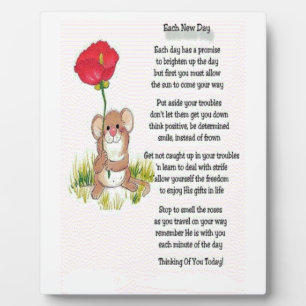 Each New Day Poem Plaque