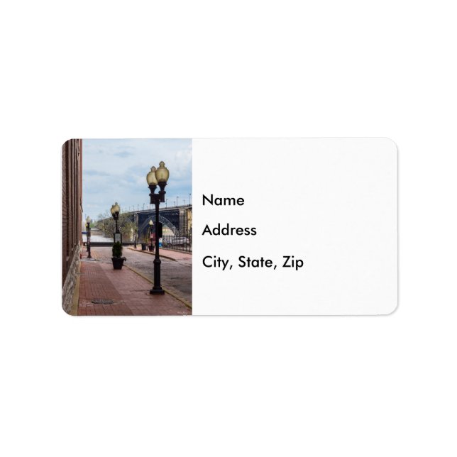 Eads Bridge Along Lucas Ave Label (Front)