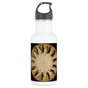 Eadweard Muybridge Couple Waltzing Phenakistoscope 532 Ml Water Bottle
