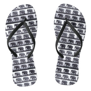 EADWEARD MUYBRIDGE ELEPHANT Slim Strap FlipFlops