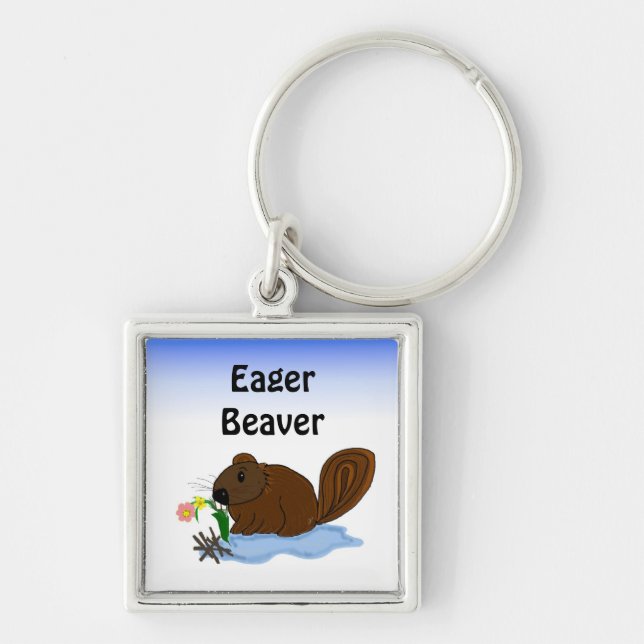 Eager Beaver Key Ring (Front)