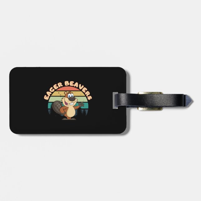 Eager Beavers Luggage Tag (Back Horizontal)