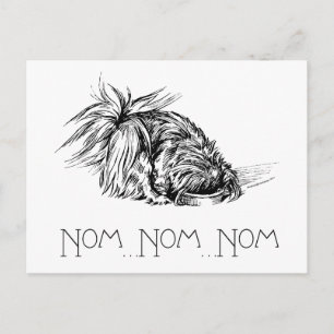 Eager Eater Peke Postcard