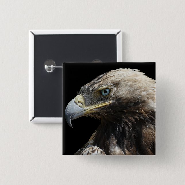 Eagle 15 Cm Square Badge (Front & Back)