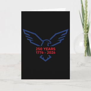 Eagle 250 Years 1776-2026 250th Birthday Minimalis Card