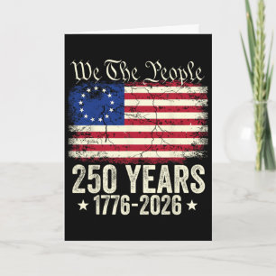 Eagle 250 Years American 1776 2026 250th Usa Birth Card