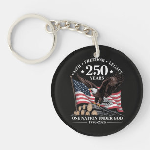 Eagle 250th Anniversary USA Key Ring