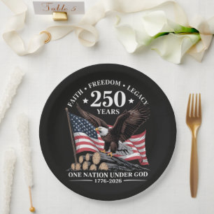 Eagle 250th Anniversary USA Paper Plate