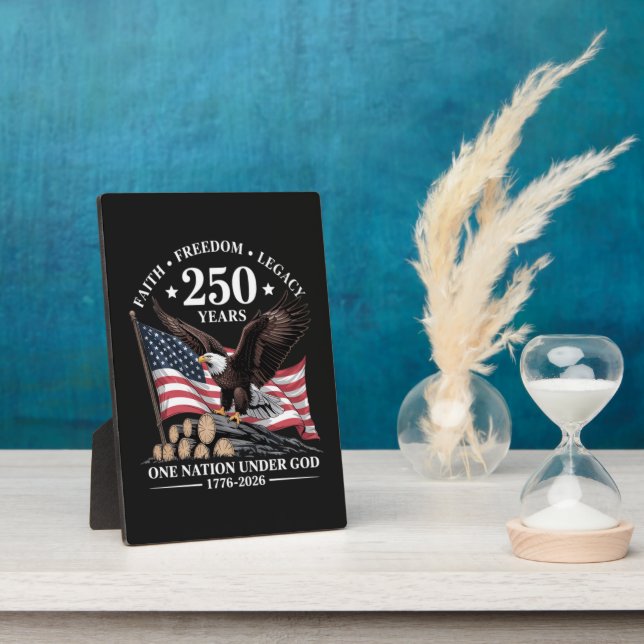 Eagle 250th Anniversary USA Plaque (Side)