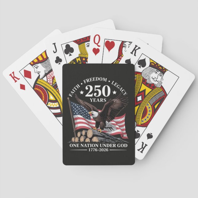 Eagle 250th Anniversary USA Playing Cards (Back)