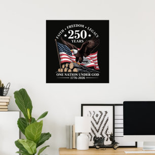 Eagle 250th Anniversary USA Poster