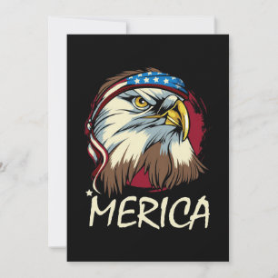 Eagle 4th Of July American Thank You Card