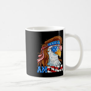 Eagle 4th Of July Mullet American Flag Usa Patriot Coffee Mug