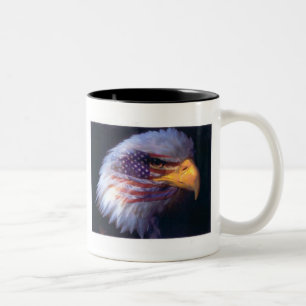 EAGLE & AMERICAN FLAG! 11oz MUG