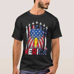 Eagle American Flag 4th of July Merica Men Woman U T-Shirt