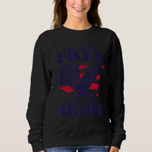 Eagle American Flag Country Map 4th July Merica Us Sweatshirt