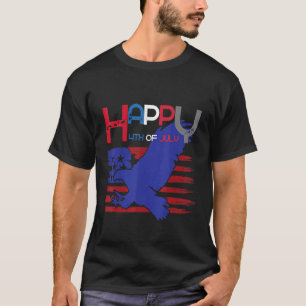 Eagle American Flag Happy 4th Of July T-Shirt