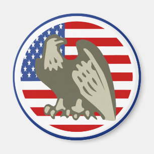 Eagle American Flag Magnet