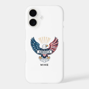 Eagle American Flag Patriotic USA Pilot Custom