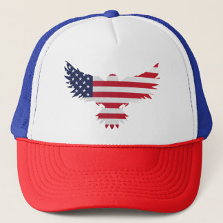 Eagle American Flag  Trucker Hat