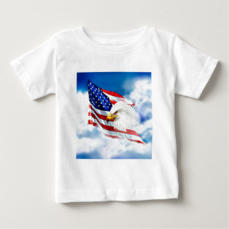 Eagle and American Flag Baby T-Shirt