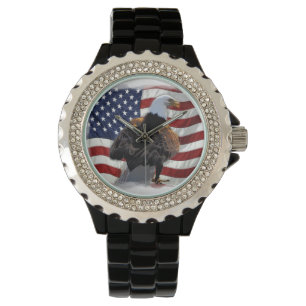 Eagle and American Flag for the Patriot Watch