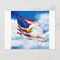 Eagle and American Flag