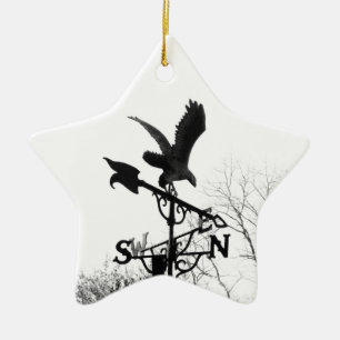 Eagle and Arrow Ceramic Tree Decoration
