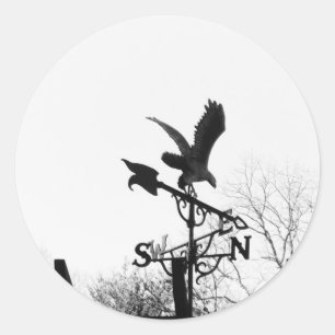 Eagle and Arrow Classic Round Sticker