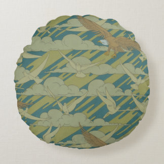 Eagle and Dove Round Cushion