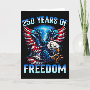 Eagle And Flag 250 Years 1776-2026 250th Birthday  Card