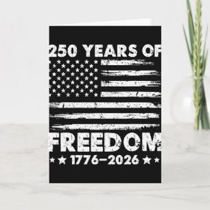 Eagle And Flag 250 Years 1776-2026 250th Birthday Card