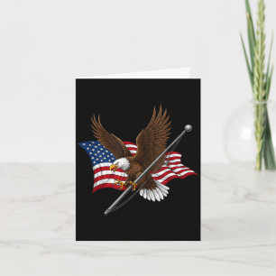 Eagle and flag 250 years 1776-2026 250th birthday card
