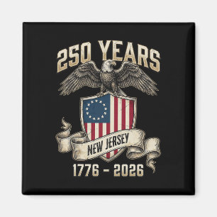 Eagle And Flag 250 Years 1776-2026 250th Birthday Magnet