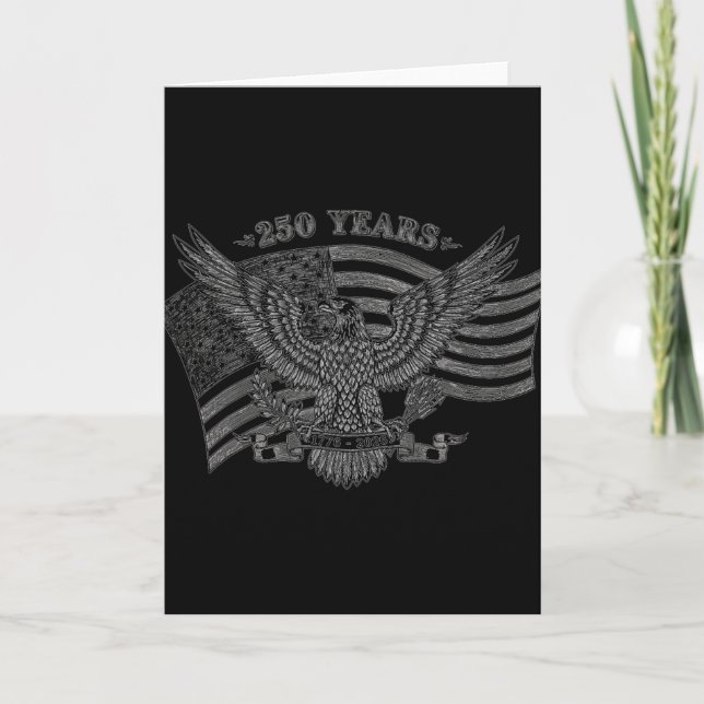 Eagle And Flag 250 Years 1776-2026 250th  Card (Front)