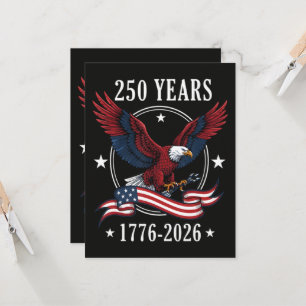 Eagle And Flag 250 Years 1776-2026 250th Invitation