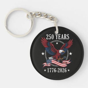 Eagle And Flag 250 Years 1776-2026 250th Key Ring