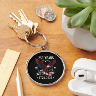 Eagle And Flag 250 Years 1776-2026 250th Key Ring