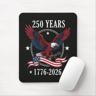 Eagle And Flag 250 Years 1776-2026 250th Mouse Pad