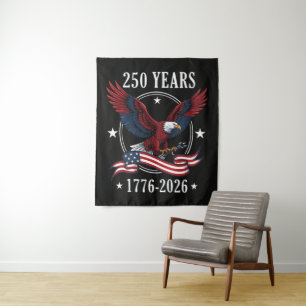 Eagle And Flag 250 Years 1776-2026 250th Tapestry