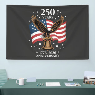 Eagle and Flag 250 Years of America 1776-2026 Banner