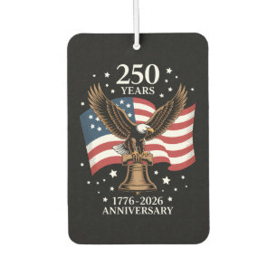 Eagle and Flag 250 Years of America 1776-2026 Car Air Freshener