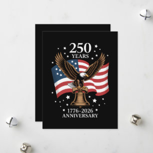 Eagle and Flag 250 Years of America 1776-2026 Holiday Card