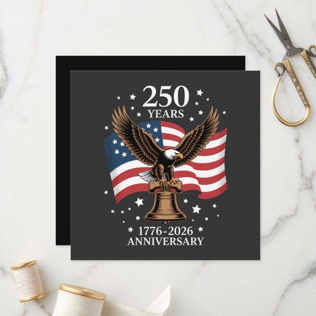 Eagle and Flag 250 Years of America 1776-2026 Program (Front/Back In Situ)