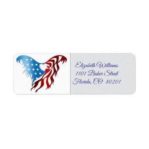 Eagle and Flag America 🇺🇸  Return Address Label