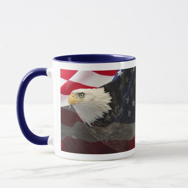 Eagle and Flag Mug (Left)